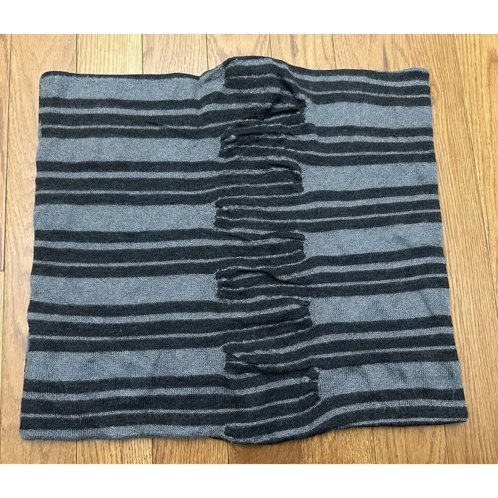 NEW EILEEN‎ FISHER Merino Wool Mohair Over Shoulders Shawl Neck Warmer Knit O/S